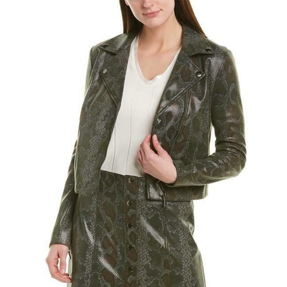 1. State Jackets & Blazers - 1. STATE Snakeskin Moto Jacket 4 Faux Leather